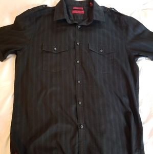 Alfani Men's Short Sleeve Button Shirt